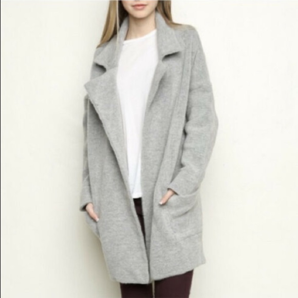 Brandy Melville Gray Kennedy Coat (One Size)